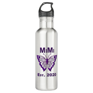 Botella De Agua Mariposa Adorable Mimi "Est 2020"