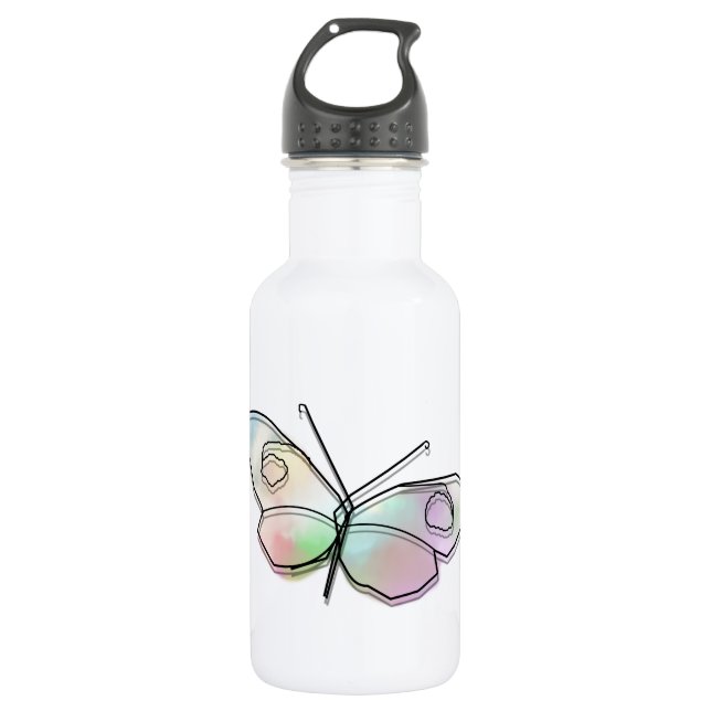 Botella De Agua Mariposa alambre (Anverso)