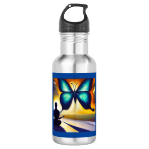 Botella De Agua Mariposa animal espiritual 3