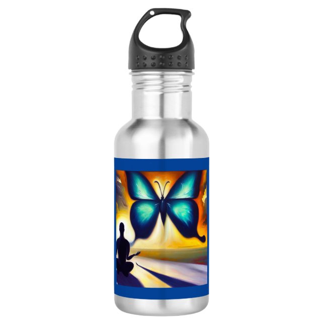 Botella De Agua Mariposa animal espiritual 3 (Anverso)