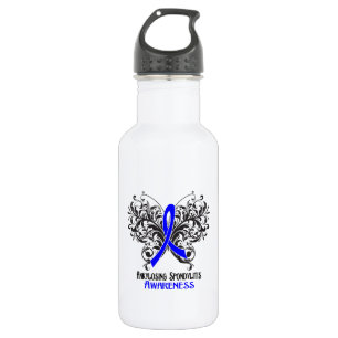 Botella De Agua Mariposa Ankylosing de la conciencia de