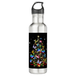 Botella De Agua Mariposa Árbol de Navidad enciende mujeres Chicas