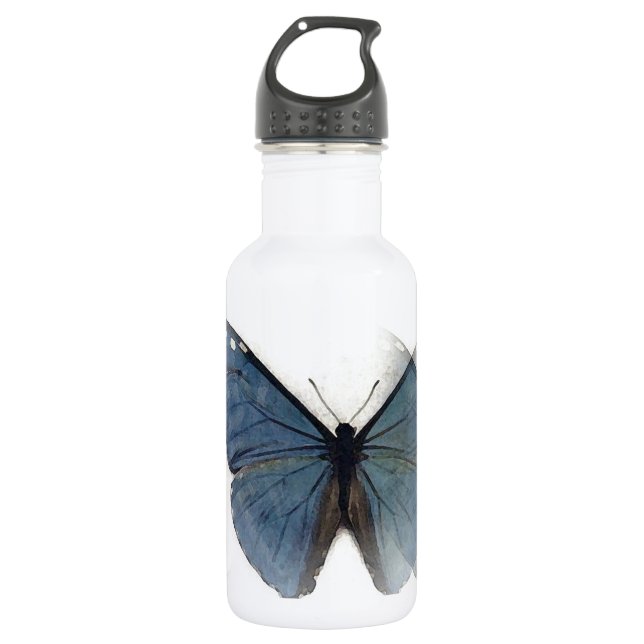 Botella De Agua Mariposa azul (Anverso)