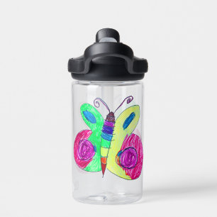 Botella De Agua Mariposa brillante