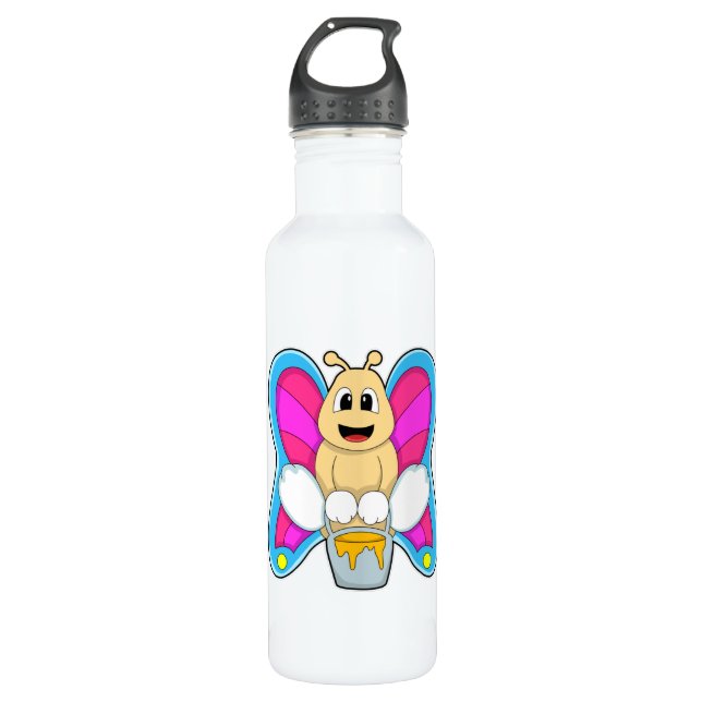 Botella De Agua Mariposa con miel (Anverso)
