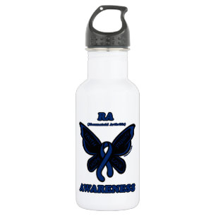 Botella De Agua Mariposa/Conciencia...Artritis Reumatoide
