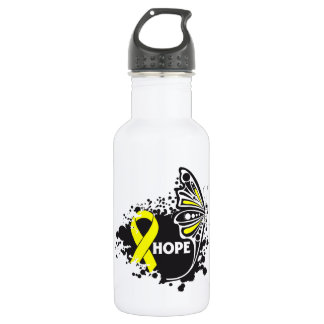 Botella De Agua Mariposa de la prevención del suicidio de la