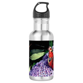 Botella De Agua Mariposa roja