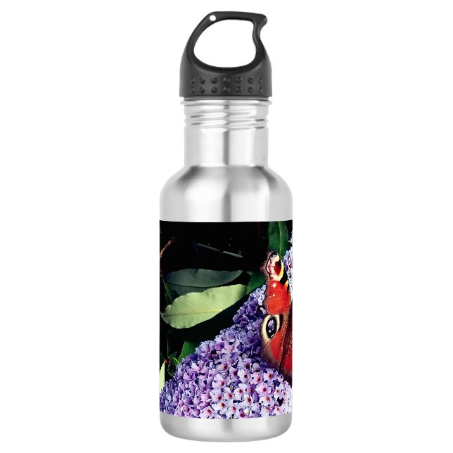 Botella De Agua Mariposa roja (Anverso)