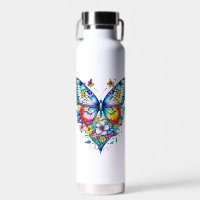 Mariposa y Corazón floral personalizada