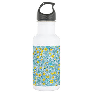 Botella De Agua Mariposas, amarillas, azules y blancas