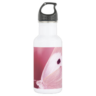 Botella De Agua Mariposas Animales Te Extraño rosa primavera