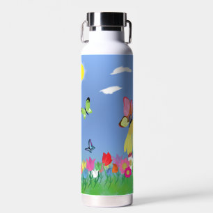 Botella De Agua Mariposas de colores