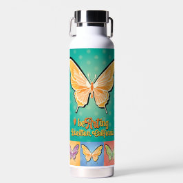 Botella de agua - Mariposas pop - Buellton.Art
