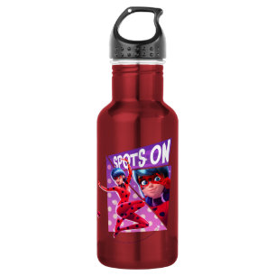 Botella De Agua Mariquita   Spots On Purple Graphic