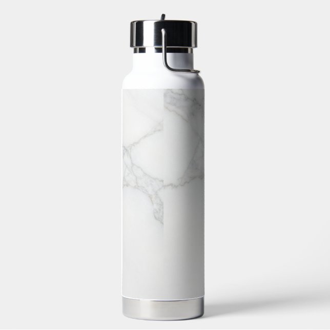 Botella De Agua Mármol Blanco (Izquierda)