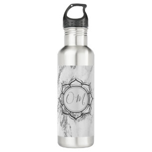 Botella De Agua Mármol clásico elegante OM