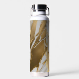 Botella De Agua Mármol Dorado 3