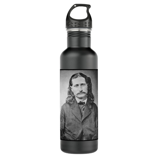 Botella De Agua Marshal Wild Bill Hickok Antiguo Cañero Occidental (Anverso)