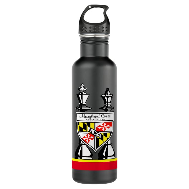 BOTELLA DE AGUA MARYLAND CHESS (Anverso)