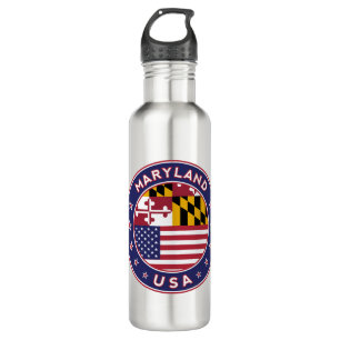 Botella De Agua Maryland, pegatina de Maryland, estuche de teléfon