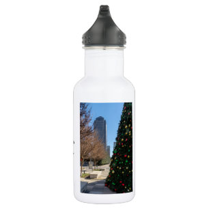 Botella De Agua Más allá del árbol de Navidad de Dallas Acero inox