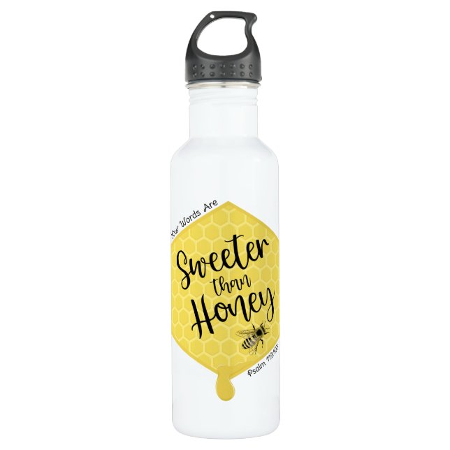 Botella De Agua Más dulce que la miel (Anverso)