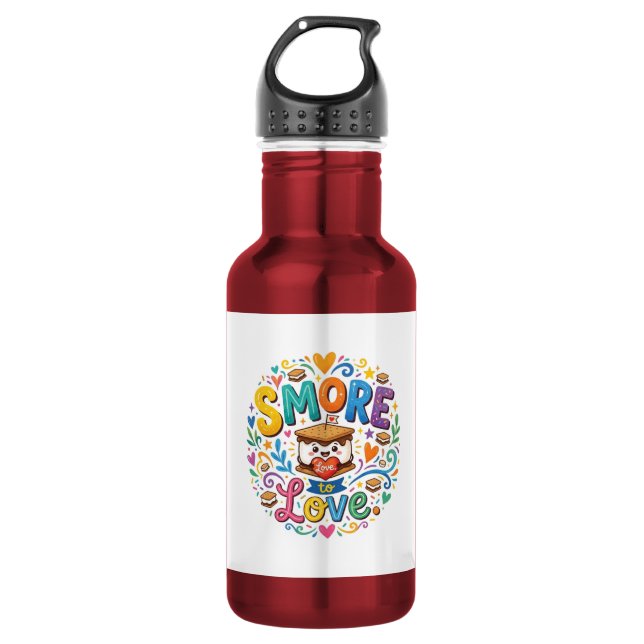 Botella De Agua Más Smore para Amar (Anverso)