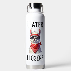 BOTELLA DE AGUA MÁS TARDE PIERDE LLAMA CON SUNGLASSES