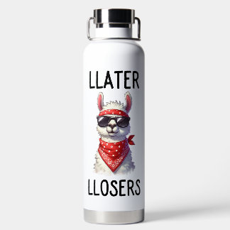 BOTELLA DE AGUA MÁS TARDE PIERDE LLAMA CON SUNGLASSES