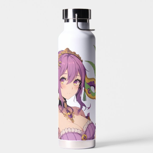 Botella De Agua Máscara Anime Mardi Gras (Izquierdo)