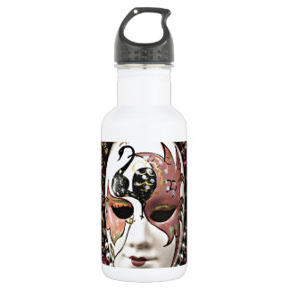 Botella De Agua Máscara de Carnaval Masculina Hermosa