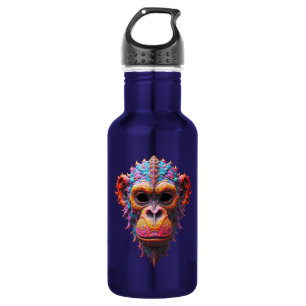 Botella De Agua Máscara de Chimpancé Ornata