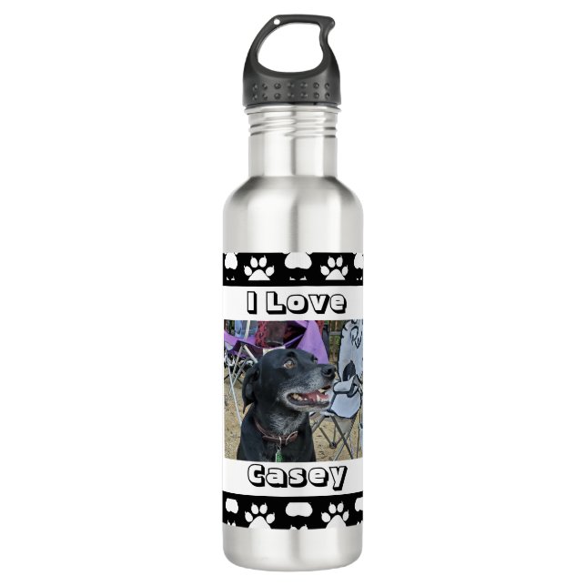 Botella De Agua Mascota personalizado fotográfico e impresión en t (Anverso)