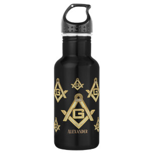 Botella De Agua Masonic Golden Rush