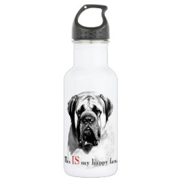 Botella De Agua Mastiff Happy Face