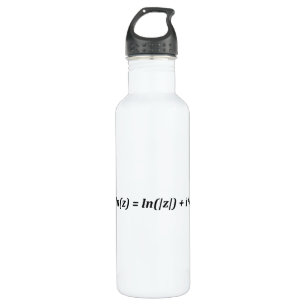 Botella De Agua Matemática de fórmula ln(z) = ln( z ) + i*j