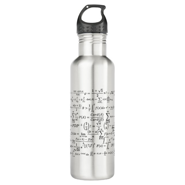 Botella De Agua math equations and formulas (Anverso)