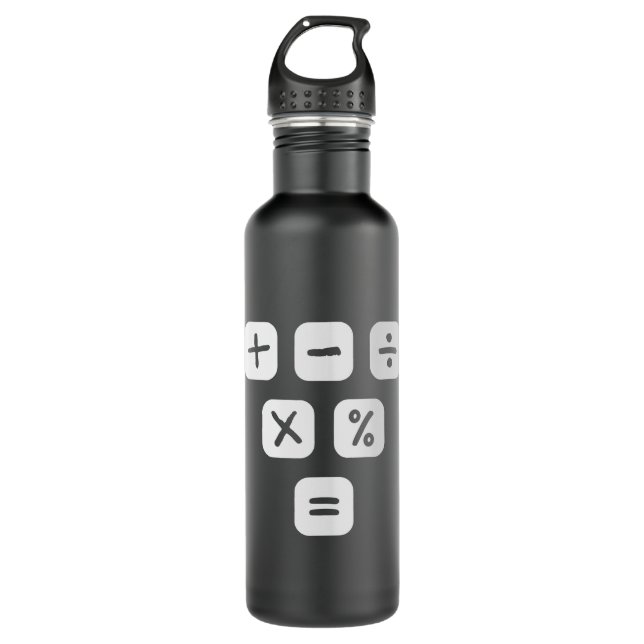 Botella De Agua Math Symbols mathematical Signs Maths (Anverso)