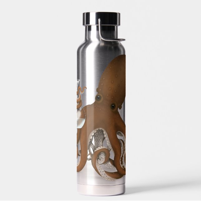Botella De Agua Matraz de química de retención de pulpo (Izquierdo)