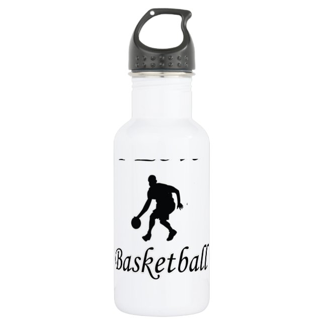Botella De Agua Me encanta el baloncesto (Anverso)