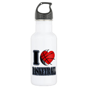 Botella De Agua Me encanta el baloncesto -