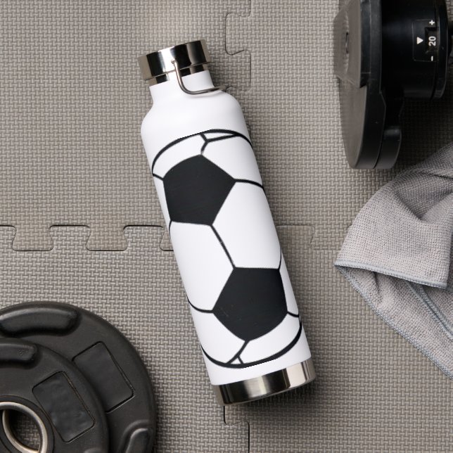 Botella De Agua Me encanta el fútbol (fútbol) (Gimnasio)