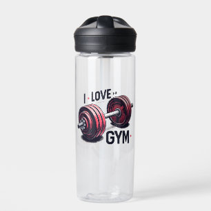 Botella De Agua Me encanta el gimnasio