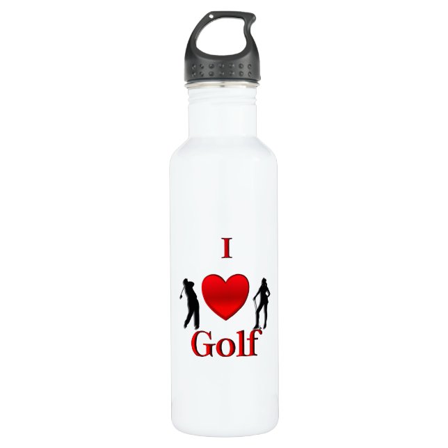 Botella De Agua Me encanta el golf (Anverso)