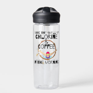 Botella De Agua Me encanta el olor de Cloro y Café.