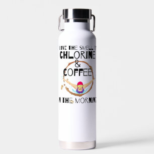 Botella De Agua Me encanta el olor de Cloro y Café.