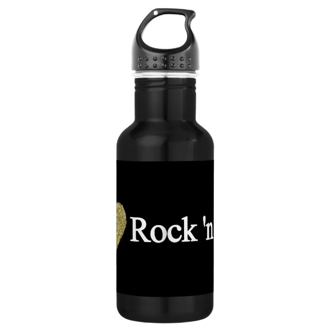 Botella De Agua Me encanta el rock (Anverso)
