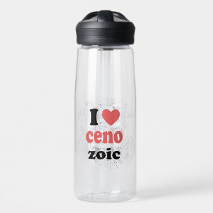 Botella De Agua Me encanta la cita graciosa del Cenozoico para los