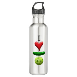 Botella De Agua Me encanta la pelota - Logo